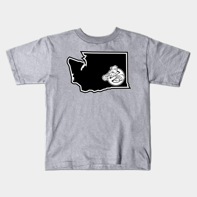 PNW:GB - Washington State (blk) Kids T-Shirt by BtnkDRMS